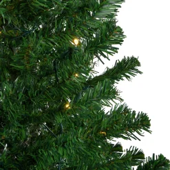 Hot 4' Pre-Lit Mixed Classic Pine Medium Artificial Christmas Tree - Warm Clear LED Lights Pre-Lit