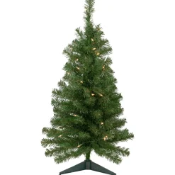 Outlet 3' Pre-Lit Oakridge Noble Fir Artificial Christmas Tree, Clear Lights Pre-Lit