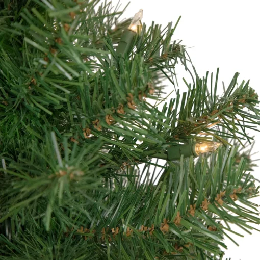 Outlet 3' Pre-Lit Oakridge Noble Fir Artificial Christmas Tree, Clear Lights Pre-Lit