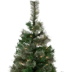 Clearance 6.5' Pre-Lit Oregon Cashmere Pine Artificial Christmas Tree, Clear Lights Pre-Lit