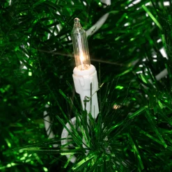 Hot 2' Pre-Lit Paradise Lime Green Tinsel Pine Artificial Christmas Tree - Clear Lights Colorful