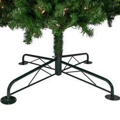 16' Pre-Lit Pendleton Spruce Slim Artificial Christmas Tree, Clear Lights Commercial