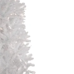 Discount 9' Pre-Lit Rapids White Pine Pencil Artificial Christmas Tree, Clear Lights Colorful