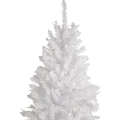 Discount 9' Pre-Lit Rapids White Pine Pencil Artificial Christmas Tree, Clear Lights Colorful