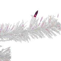 Discount 4' Pre-lit Rockport White Pine Artificial Christmas Tree, Multi Lights Colorful