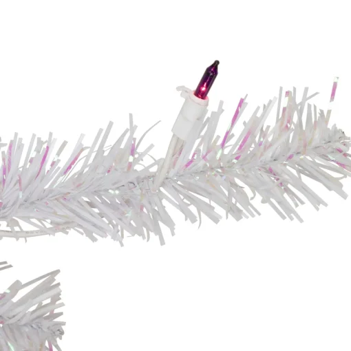 Discount 4' Pre-lit Rockport White Pine Artificial Christmas Tree, Multi Lights Colorful