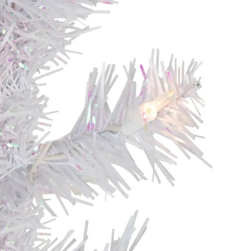 Online 4' Pre-lit Rockport White Pine Artificial Christmas Tree, Clear Lights Colorful