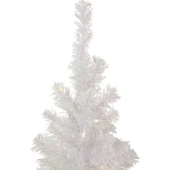 Online 4' Pre-lit Rockport White Pine Artificial Christmas Tree, Clear Lights Colorful