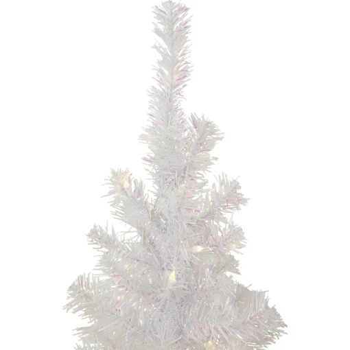 Online 4' Pre-lit Rockport White Pine Artificial Christmas Tree, Clear Lights Colorful