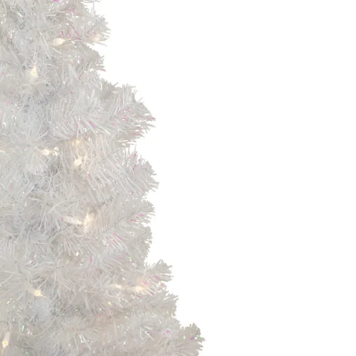 Online 4' Pre-lit Rockport White Pine Artificial Christmas Tree, Clear Lights Colorful