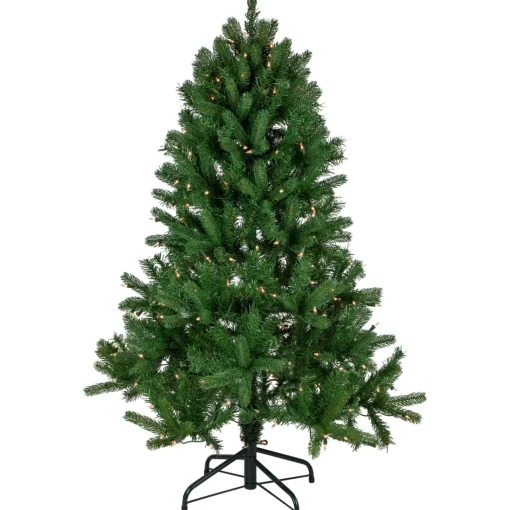 Best 4' Pre-Lit Sierra Noble Fir Artificial Christmas Tree, Clear Lights Pre-Lit