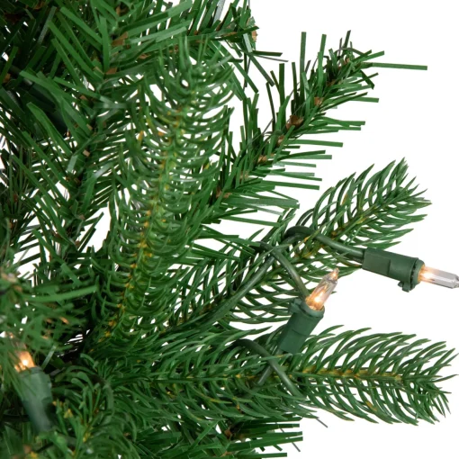 Best 4' Pre-Lit Sierra Noble Fir Artificial Christmas Tree, Clear Lights Pre-Lit
