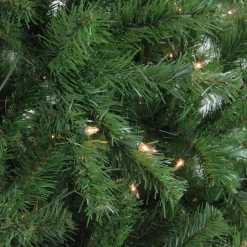 Hot 7.5' Pre-Lit Slim Waterton Spruce Artificial Christmas Tree - Clear Lights Pre-Lit