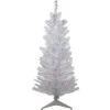 Sale 4' Pre-lit White Iridescent Pine Artificial Christmas Tree - Pink Lights Colorful