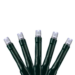 Outlet 200 Pure White Multi-Function LED M5 Mini Christmas Lights - 20.5 ft Green Wire Led