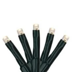 Outlet 200 Pure White Multi-Function LED M5 Mini Christmas Lights - 20.5 ft Green Wire Led