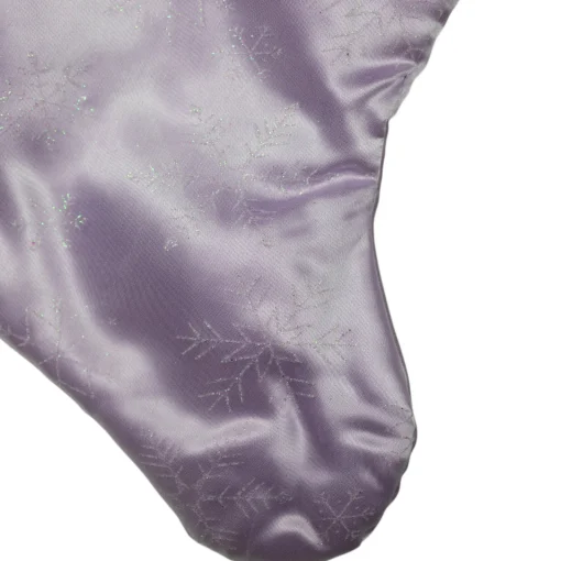 Sale 20" Purple and White Glittered Snowflake Christmas Stocking with Cuff Stockings