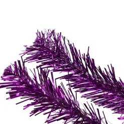 Hot 4' Purple Artificial Tinsel Christmas Tree, Unlit Colorful
