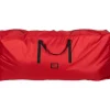 65" Red and Black Artificial Christmas Tree Storage Bag Tree Storage