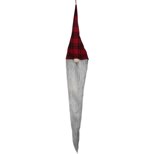Best 30" Red and Black Plaid Hanging Christmas Gnome Gnomes