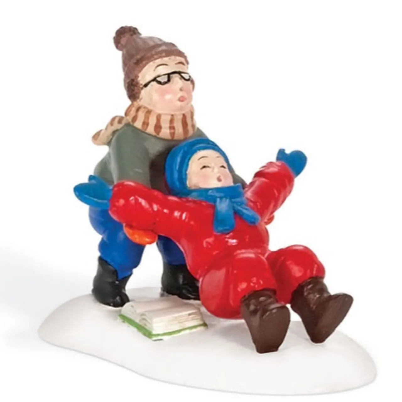 2" Red and Blue Ralphie to the Rescue Christmas Figurine Figurines