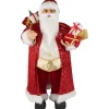 Outlet 32" Red and Gold Santa Claus with Gifts Christmas Figure Santa Claus