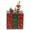 New 10.5" Red and Green Elegant Advent Storage Calendar Box Advent Calendars