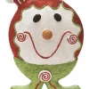 Discount 9" Red and Green Glittered Shatterproof Gingerbread Boy Christmas Ornament Gingerbread