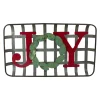 Best 24" Red and Green "JOY" Rustic Tobacco Basket Christmas Wall Decor Wall