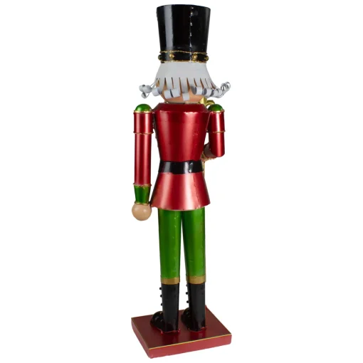23.75" Red and Green Metal Nutcracker Soldier Christmas Decoration Nutcrackers
