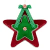 Best 8" Red and Green Peppermint Star Christmas Ornament Symbols