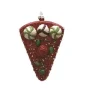 Outlet 5" Red and Green Shatterproof Strawberry Cake Slice Christmas Ornament Food & Beverage