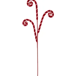 Online 27" Red and White Candy Cane Curls Christmas Spray Sprays, Picks & Branches