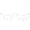 Sale 150 Red and White LED Swag Christmas Lights - 7.5 ft White Wire Led