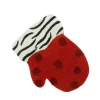 Best 4" Red and White Polka Dot Mitten Christmas Ornament Fashion & Beauty