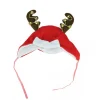 Best 17" Red and White Reindeer Antlers Unisex Adult Christmas Trapper Hat Costume Accessory - One Size Costumes