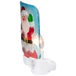 Discount 6" Red and White Santa Claus Christmas Night Light Night Lights
