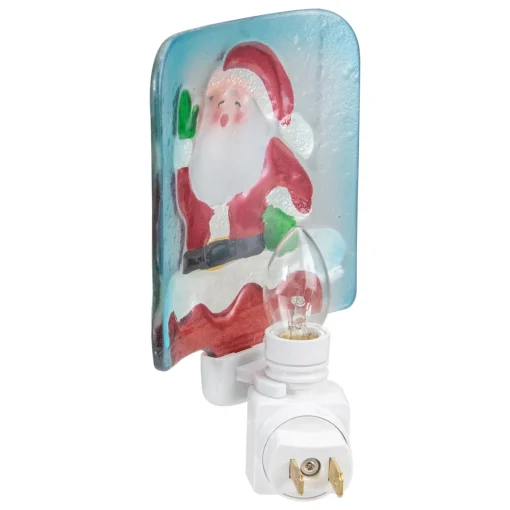 Discount 6" Red and White Santa Claus Christmas Night Light Night Lights