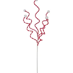 Outlet 24" Red and White Striped Candy Cane Curls Christmas Spray Sprays, Picks & Branches