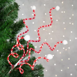 Outlet 24" Red and White Striped Candy Cane Curls Christmas Spray Sprays, Picks & Branches