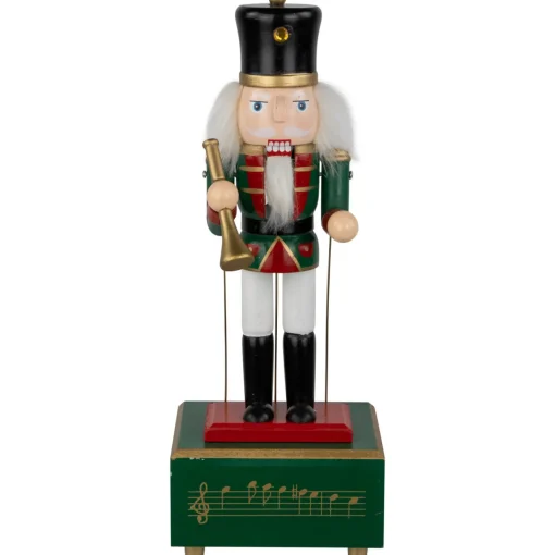 Sale 12" Red Animated and Musical Christmas Nutcracker with Trumpet Nutcrackers