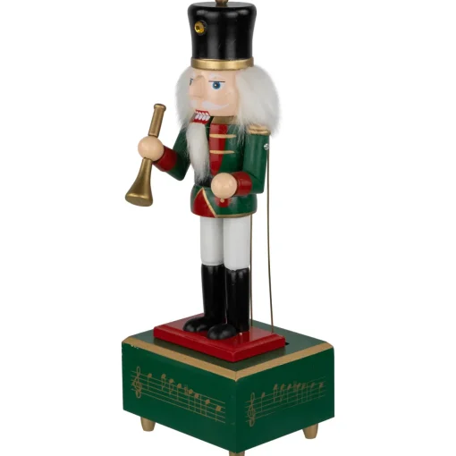 Sale 12" Red Animated and Musical Christmas Nutcracker with Trumpet Nutcrackers