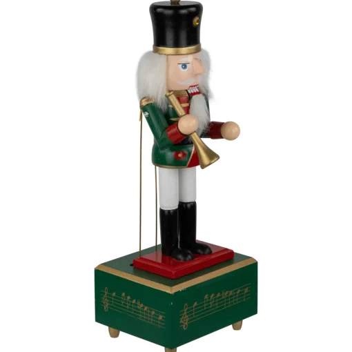 Sale 12" Red Animated and Musical Christmas Nutcracker with Trumpet Nutcrackers