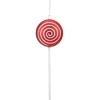 Online 10" Red Candy Lollipop with Iridescent Glitter Swirl Shatterproof Christmas Ornament Shatterproof Balls|Ball Ornaments