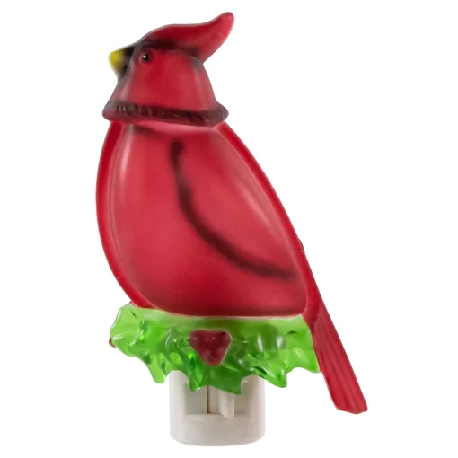 Online 5.5" Red Cardinal Bird Christmas Night Light Night Lights