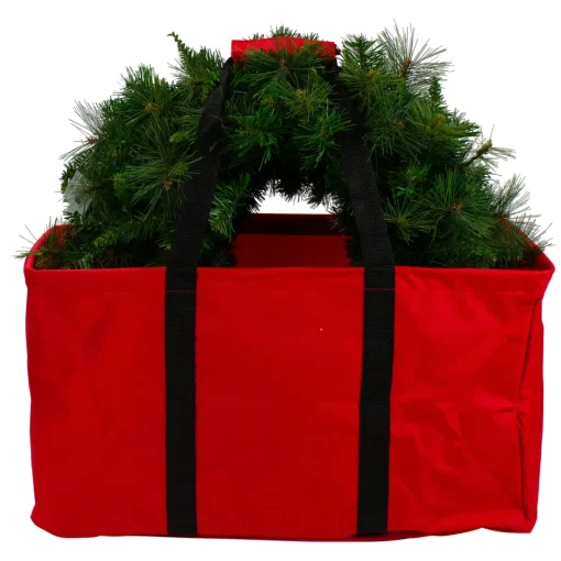 Hot 22" Red Collapsible Multi-Purpose Christmas Storage Bag with Carrying Handles Storage