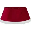 25" Red Santa Suit Round Christmas Tree Collar Cloth|Metal