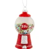 Outlet 4" Retro Gumball Machine Glass Christmas Ornament Food & Beverage