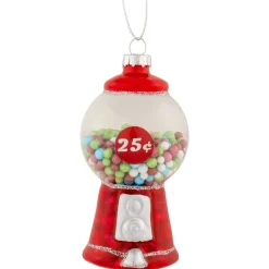 Outlet 4" Retro Gumball Machine Glass Christmas Ornament Food & Beverage