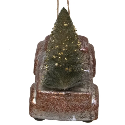 Hot 5.75" Retro Mercury Glass Country Rustic Pickup Truck Christmas Ornament Transportation